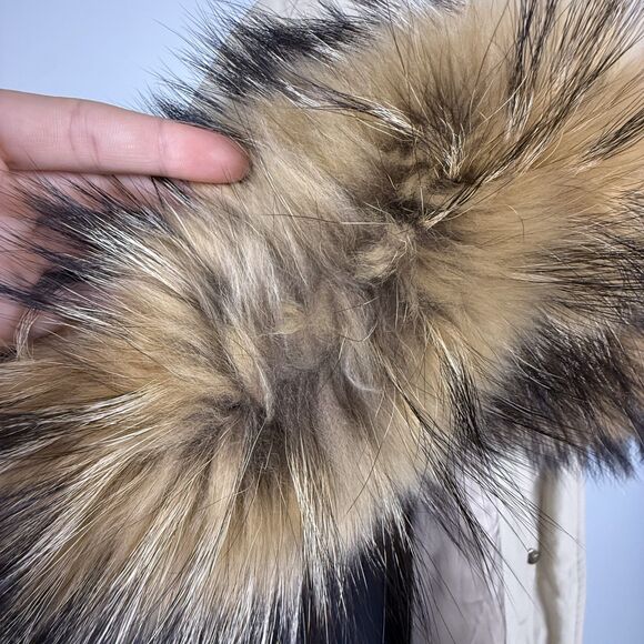 Luxury Parka Coat Real Fur Hood CaesarLeo Collection Russia Style - Picture 12 of 15